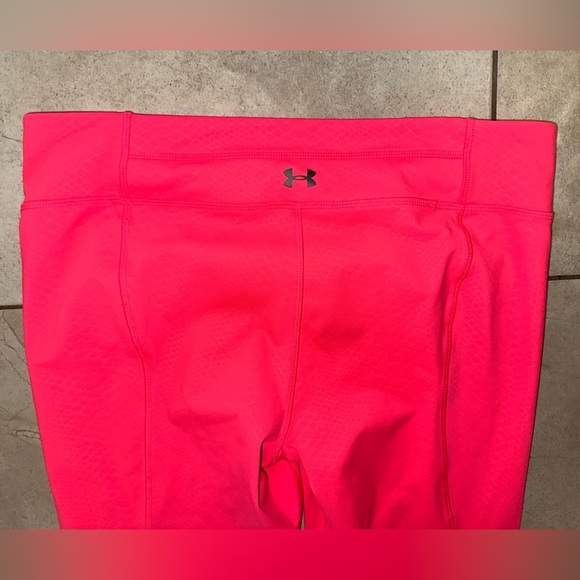 Under Amour Heat Gear Hot Pink Legging with Sheer Snakeskin Print Size L - Picture 8 of 8
